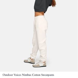 ISO Nimbus cotton sweatpants in blanco